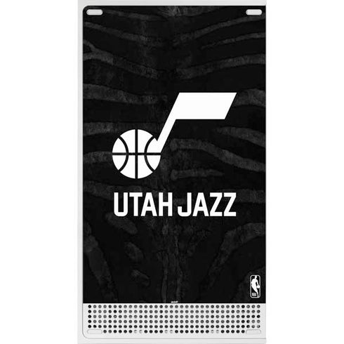 NBA Utah Jazz Black Animal Print Xbox Series S Console Skin